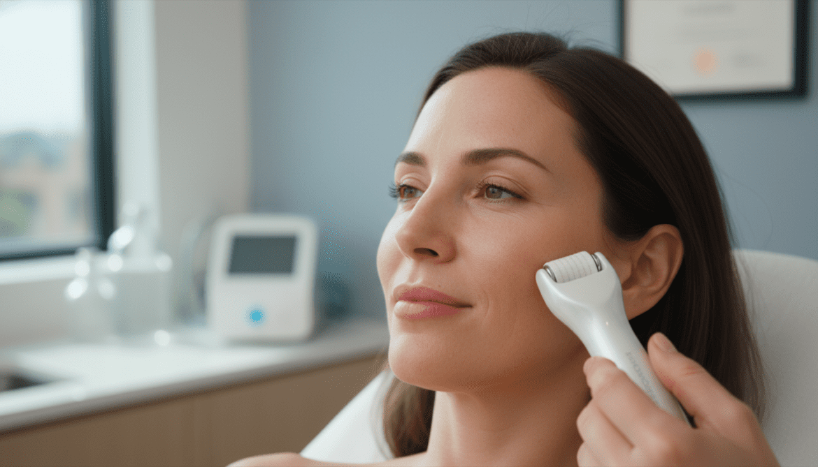 StackedSkincare Microneedling Tool delivers gentle texture and radiance improvements for sensitive skin
