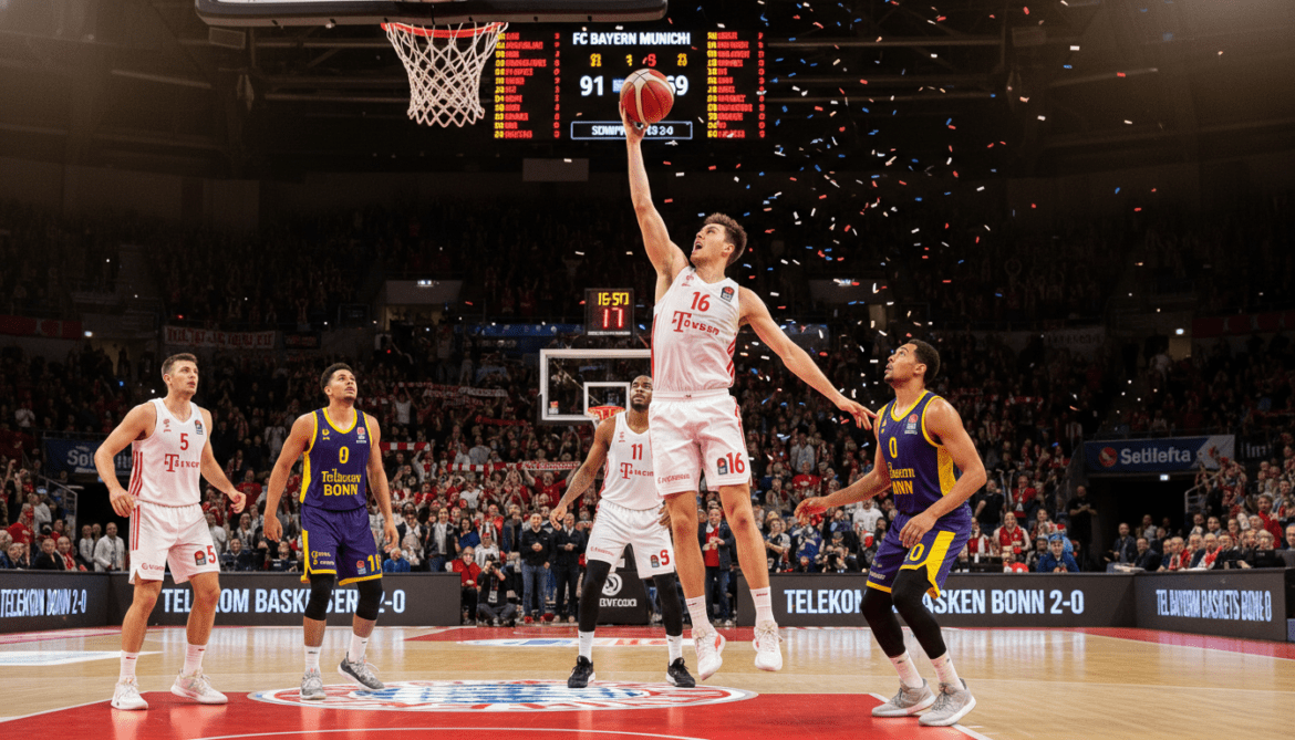 FC Bayern Munich dominates Telekom Baskets Bonn 91-69 takes 2-0 semifinal lead