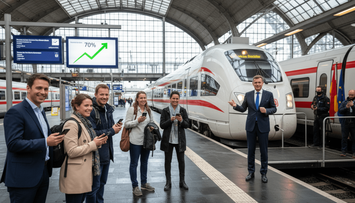Deutsche Bahn announces overhaul ahead of schedule as satisfaction reaches 70%