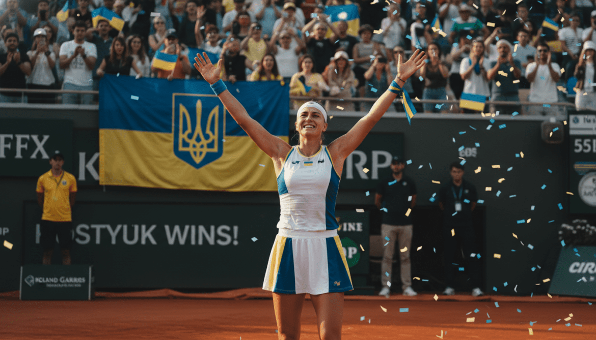 Marta Kostjuk reaches Roland Garros semifinal and dedicates win to Ukraine