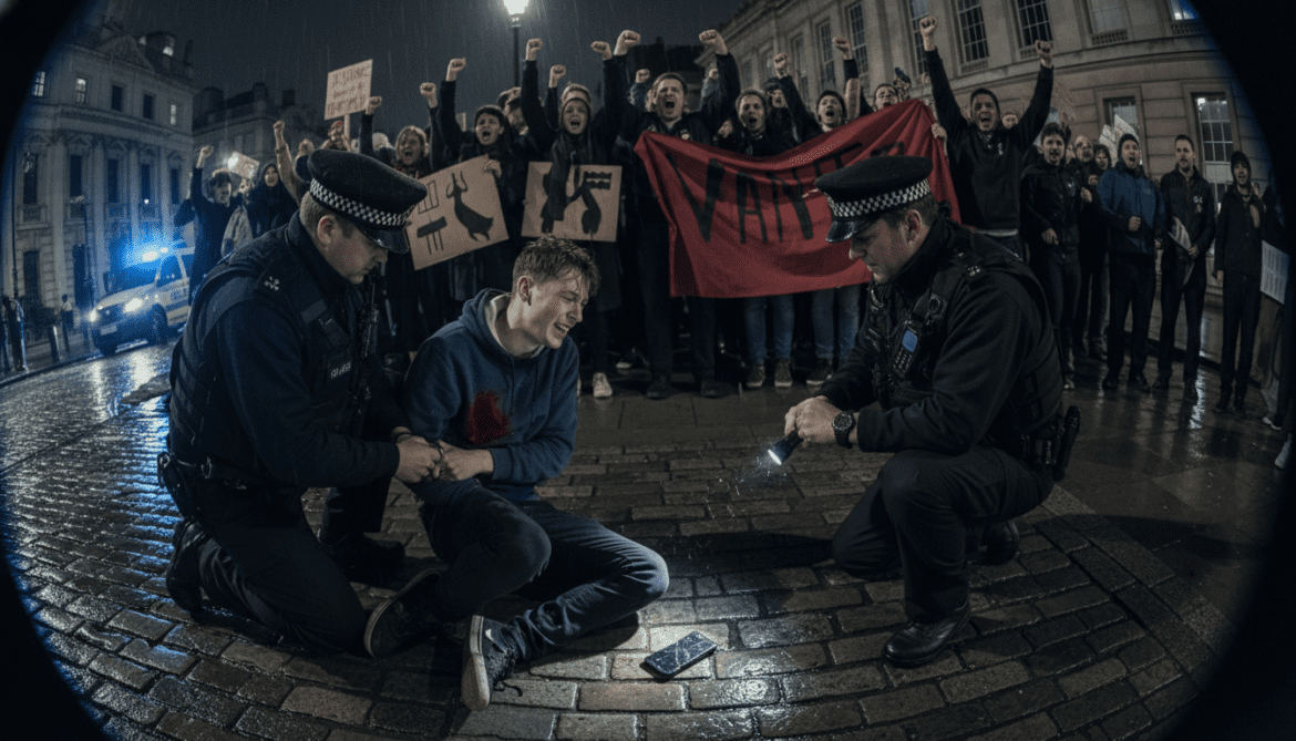 Bodycam footage showing police handcuffing dying student Henry Nowak sparks UK protests