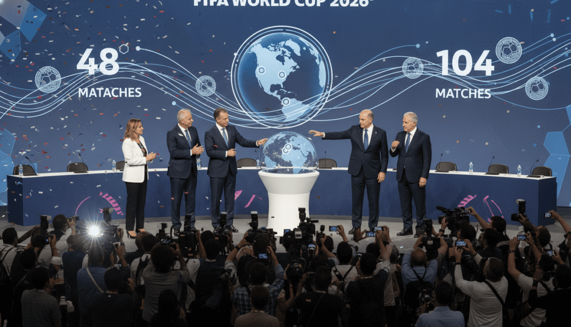 World Cup 2026 expands to 48 teams, 104 matches across three countries