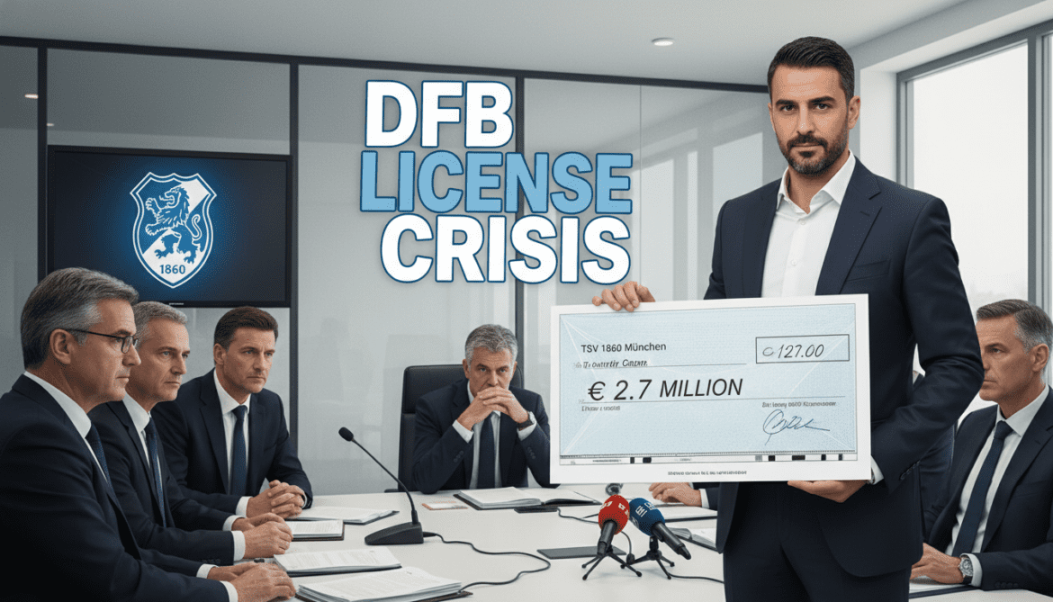 TSV 1860 Munich faces DFB license crisis after investor demands €2.7 million