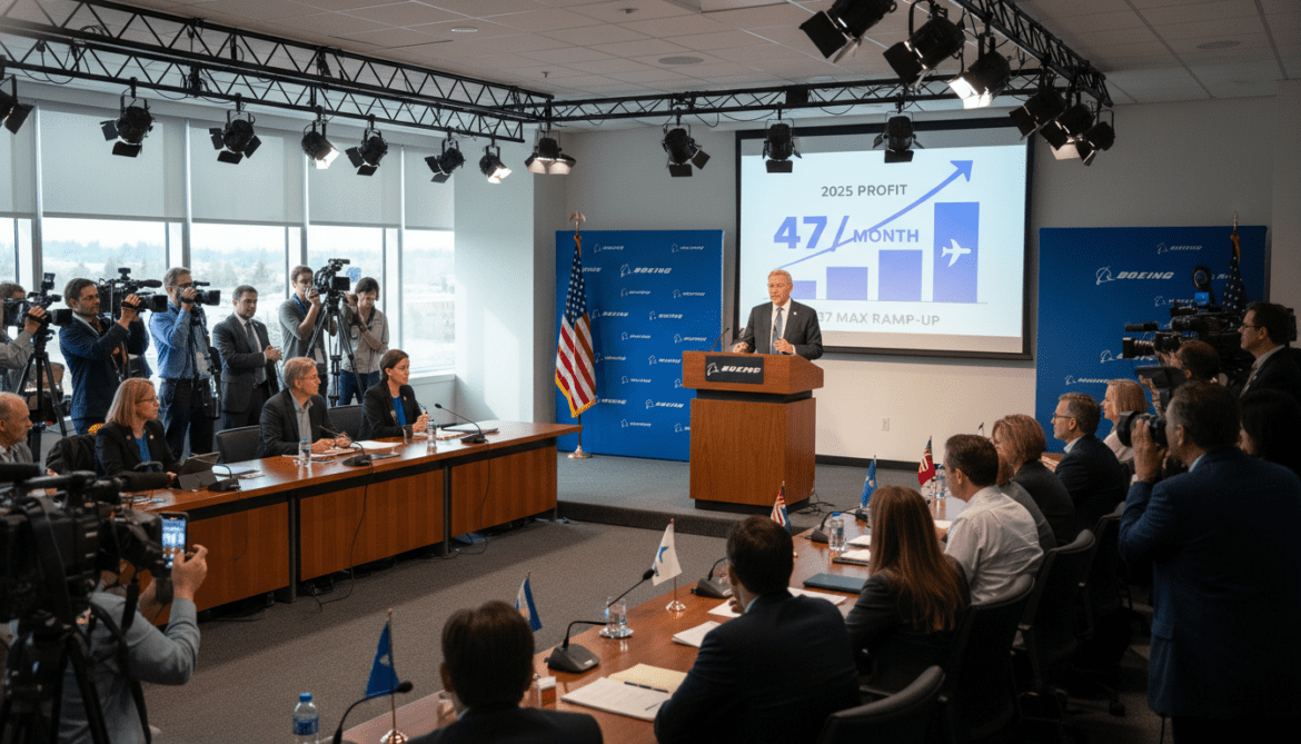 Boeing Posts 2025 Profit, Announces 737 MAX Ramp to 47 a Month