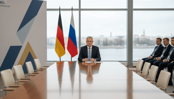 German business presence at Saint Petersburg forum shrinks to lone Globus CEO