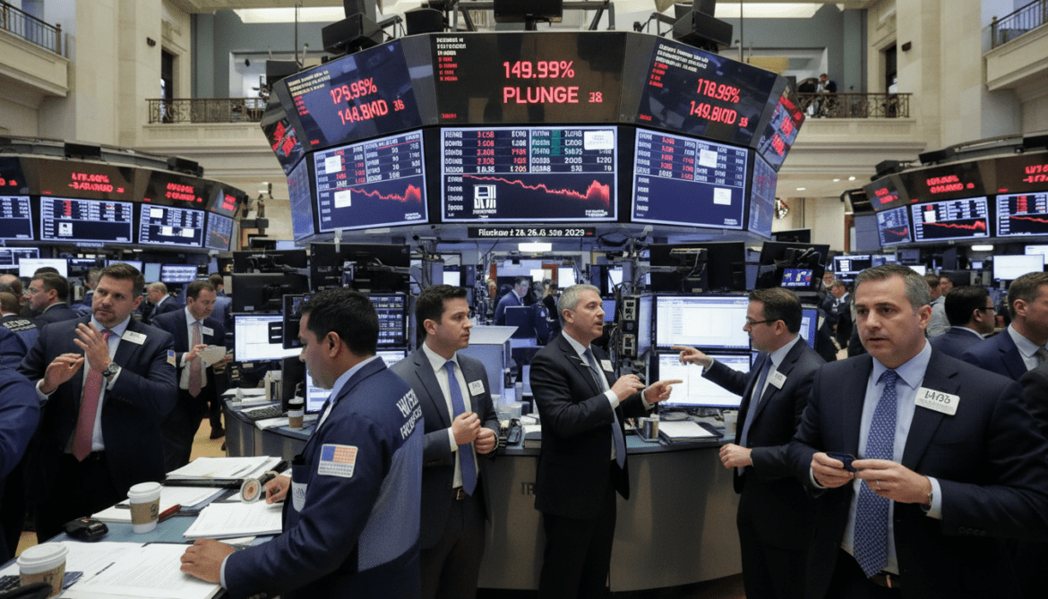 Wall Street plunges as strong US jobs report revives Fed rate fears