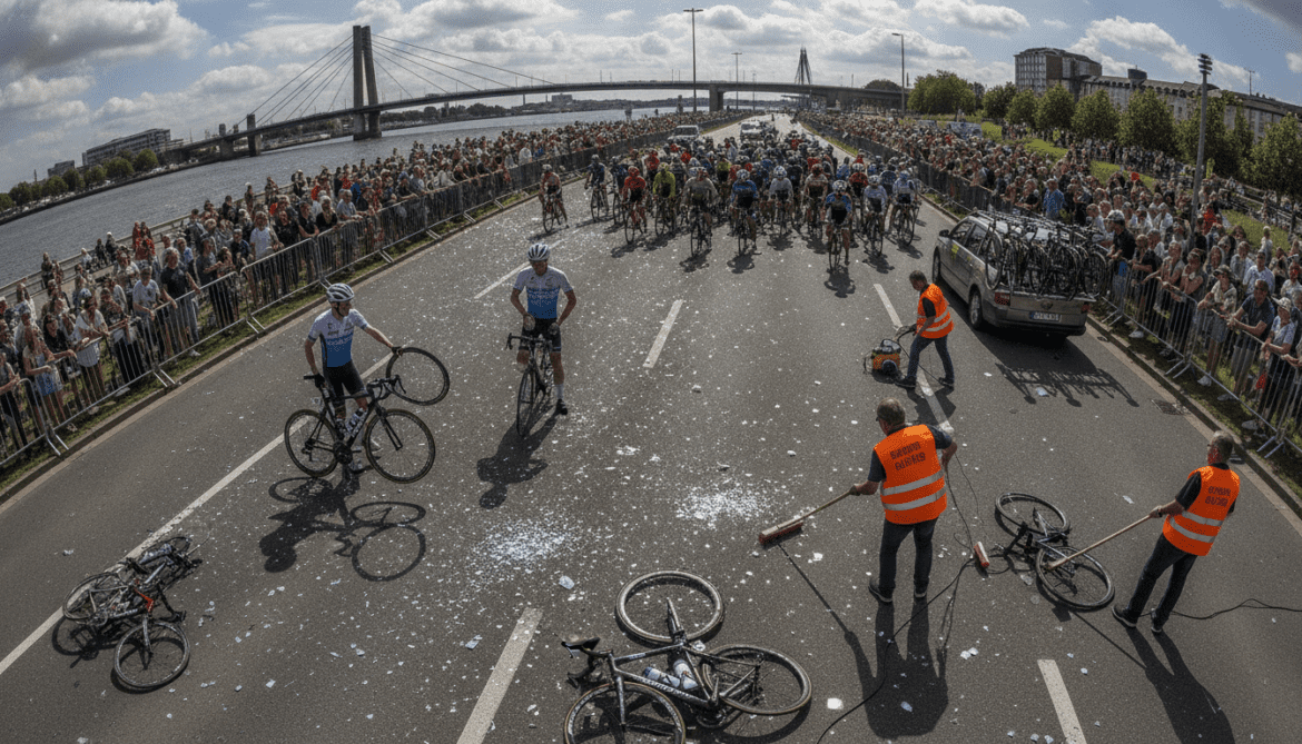 Ironman Hamburg Metal Shards Force Dozens to Stop After Bike Punctures