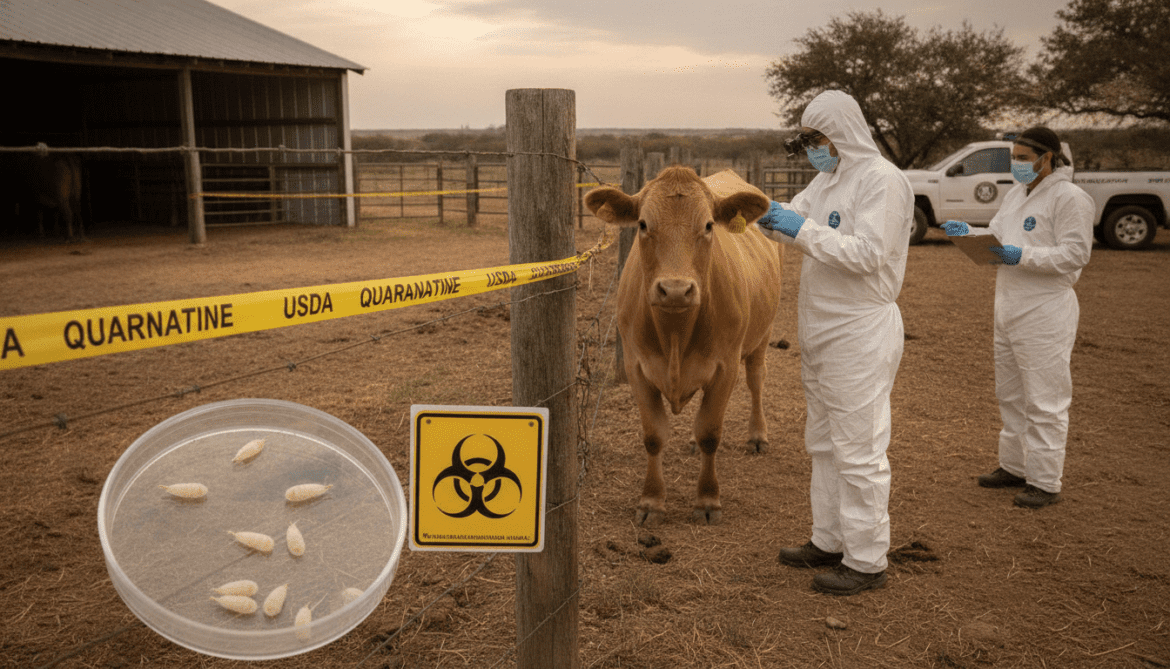 Screwworm Outbreak Confirmed in Texas as USDA Imposes Quarantine