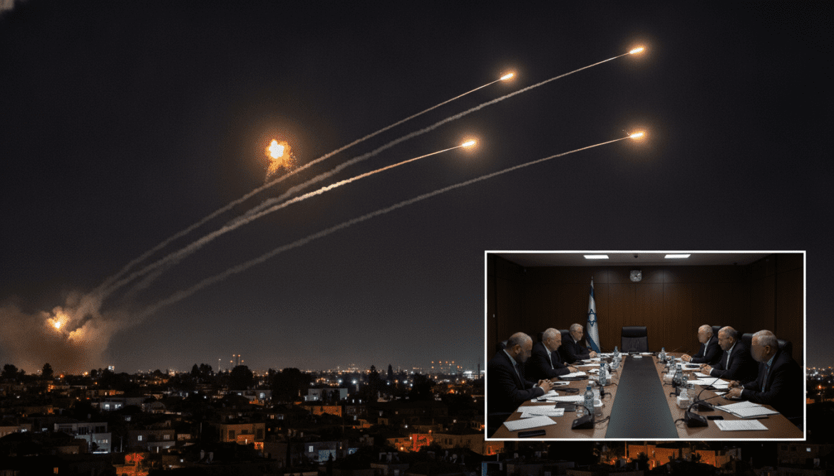 Israel intercepts Iranian missiles over south as Security Cabinet prepares to convene
