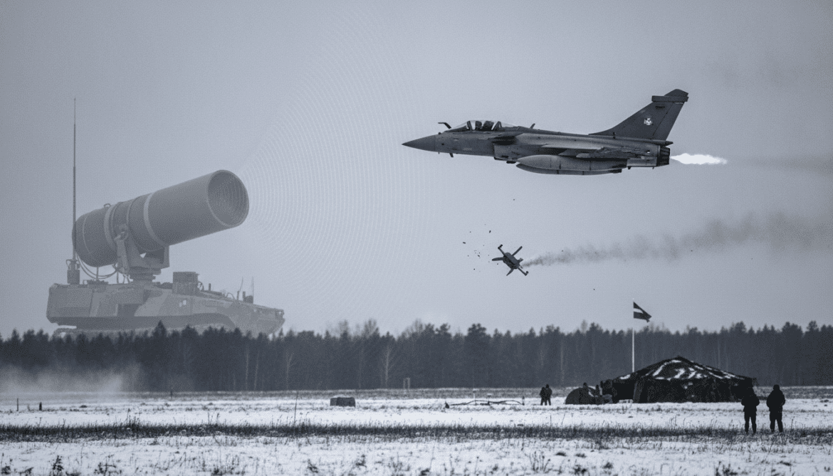 Latvia says French jets shoot down drone amid Russian electronic warfare