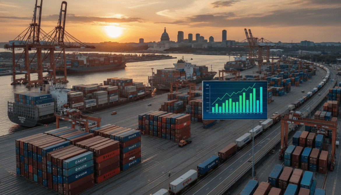 US trade deficit narrows in April as exports hit record high
