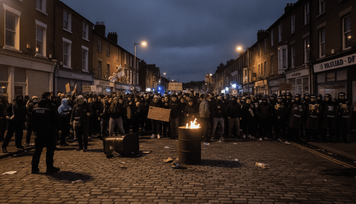 Belfast erupts in anti-immigration protests after alleged Sudanese refugee attack