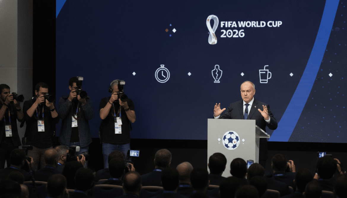 FIFA unveils World Cup 2026 rules including mandatory drink and ad breaks