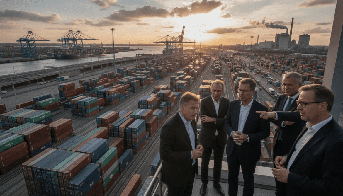 German industry warns geopolitical risks threaten transport routes and raw material supplies