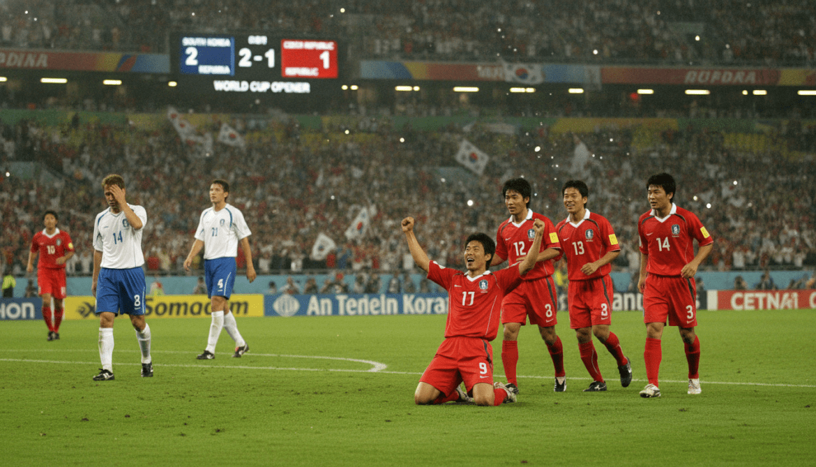 South Korea overturns Czech Republic 2-1 in World Cup opener