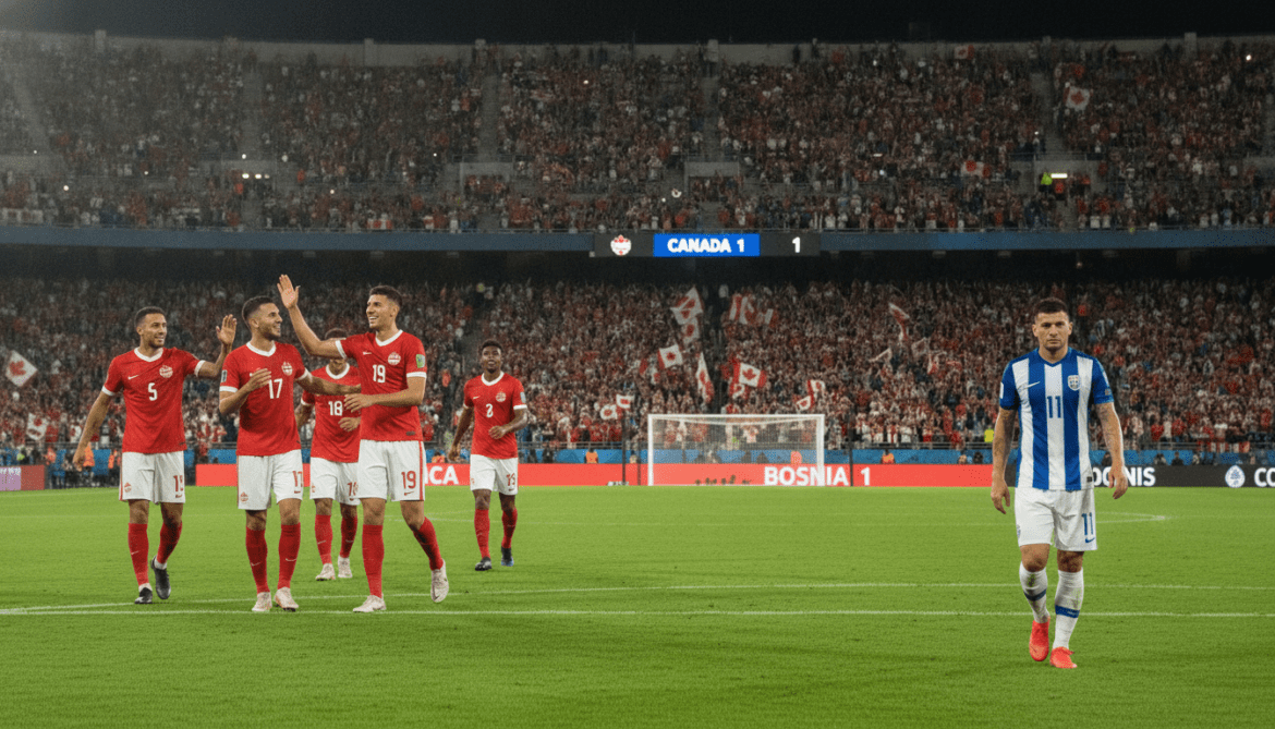 Canada secures 1-1 draw with Bosnia in Toronto, avoids opening defeat