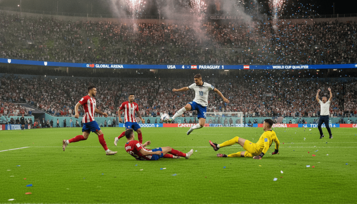 USA dominate Paraguay 4-1 to open World Cup 2026 campaign