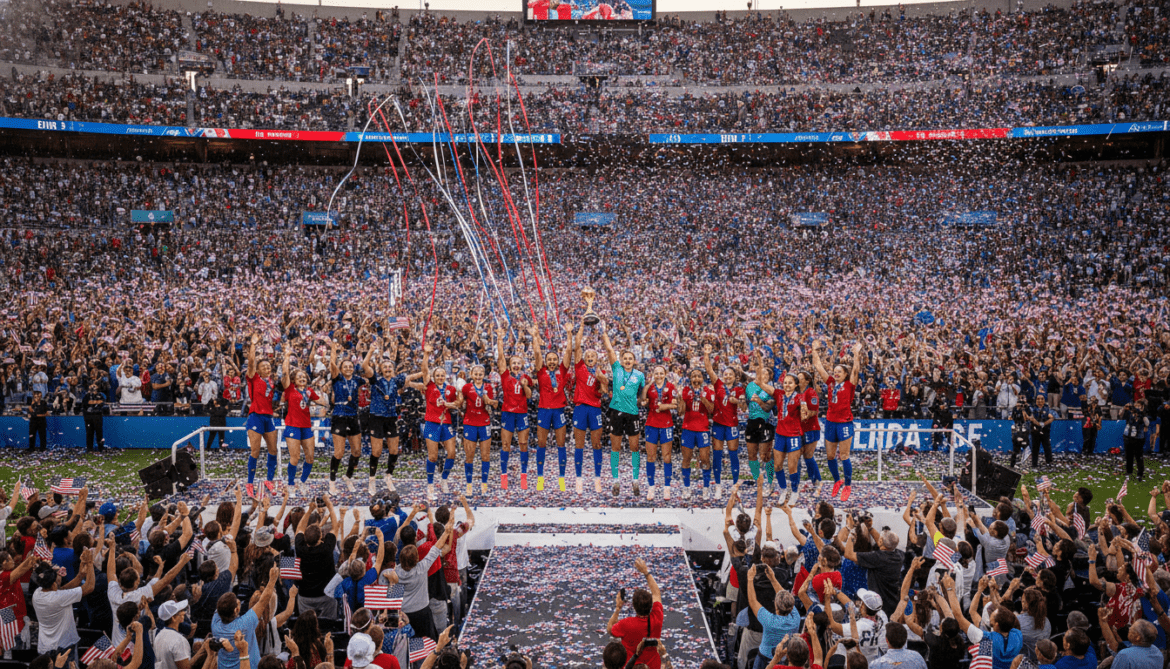 USA World Cup team shakes Los Angeles stadium as fans erupt