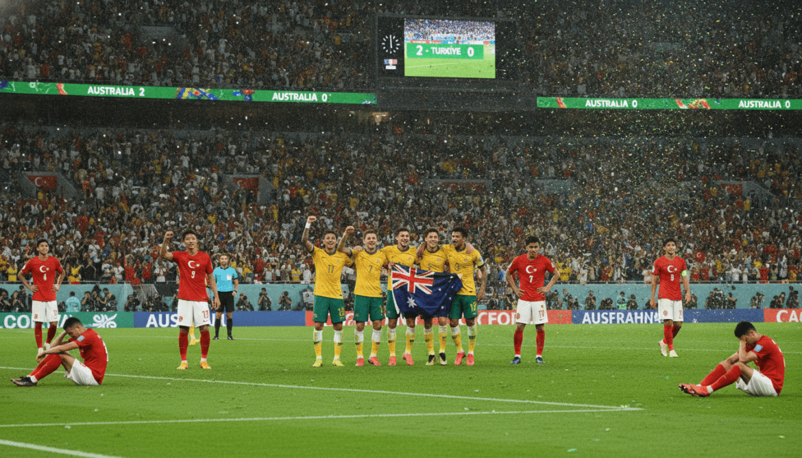 Australia beats Turkiye 2-0, spoils Turkiye's World Cup return