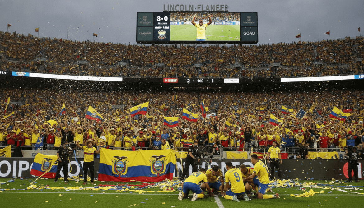 Ecuador fans fill Philadelphia as Amad Diallo nets 90th-minute winner