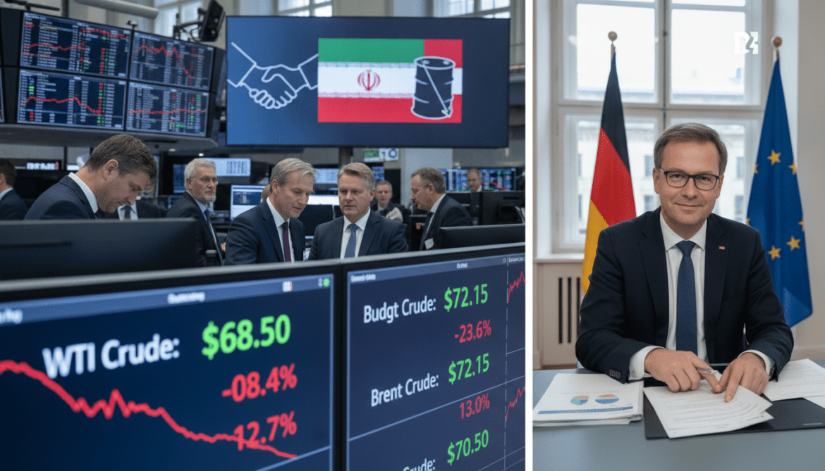 Oil price drop after US-Iran framework deal eases German fiscal strain