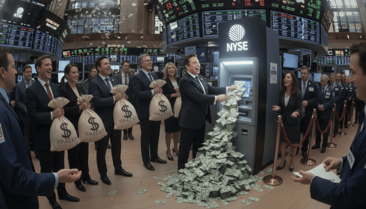 SpaceX IPO reveals stock market functioning as ATM for wealthy insiders