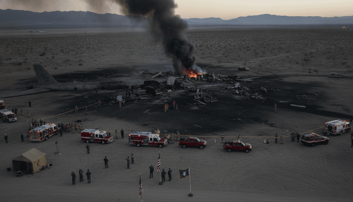 US B-52 Stratofortress crashes at Edwards AFB during test mission killing eight