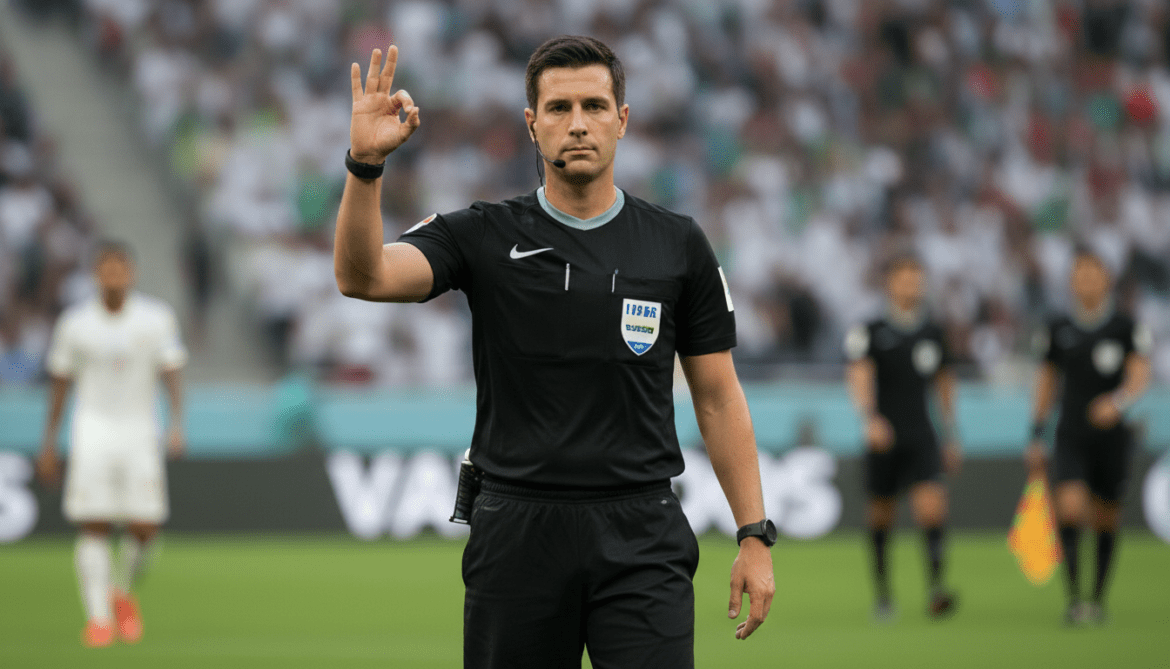 FIFA clears VAR official Shaun Evans after alleged white‑power gesture