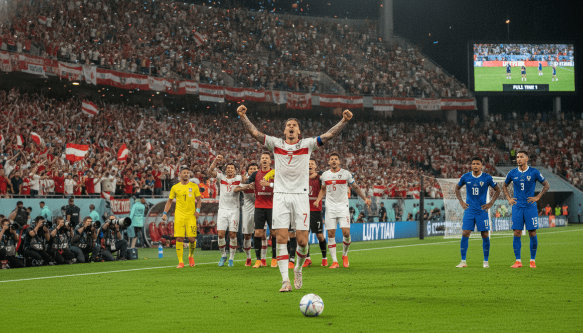 Austria secures World Cup opener with late Arnautovic penalty, 3-1 win over Jordan
