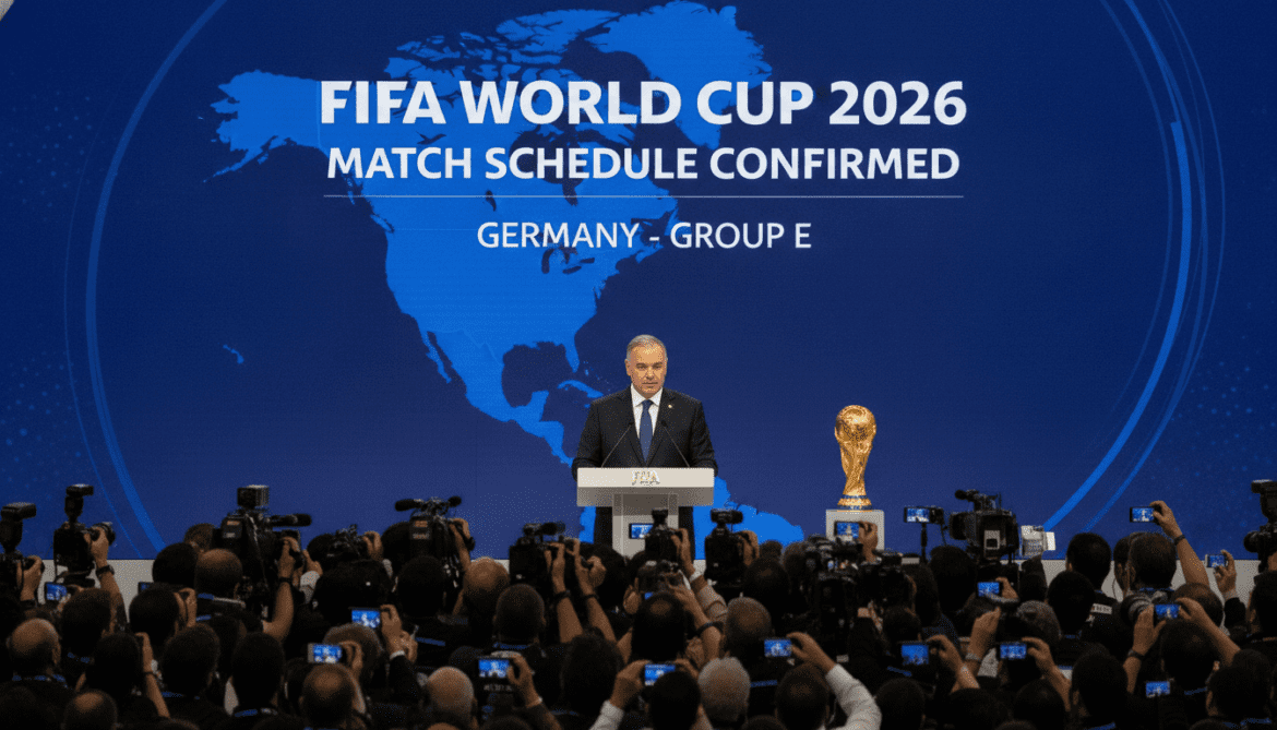 FIFA World Cup 2026 confirms schedule as Germany placed in Group E