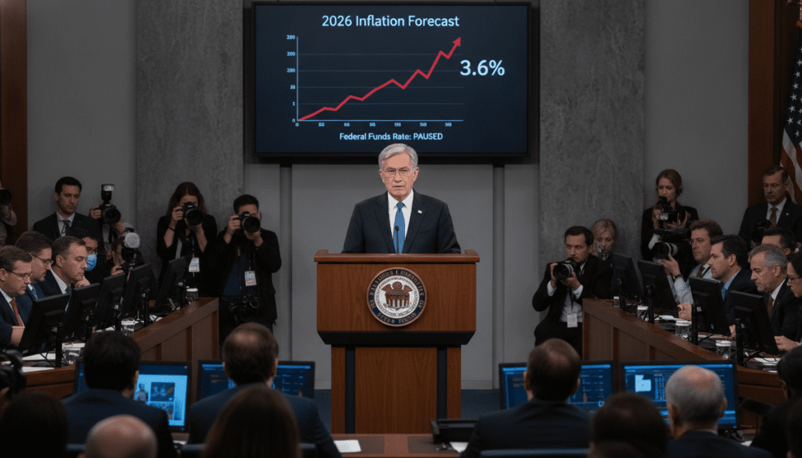 Federal Reserve pauses rates and raises 2026 inflation forecast to 3.6 percent