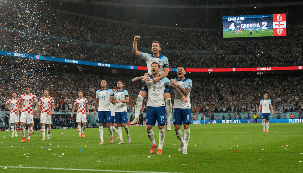 England defeat Croatia 4-2 in Dallas World Cup grudge match