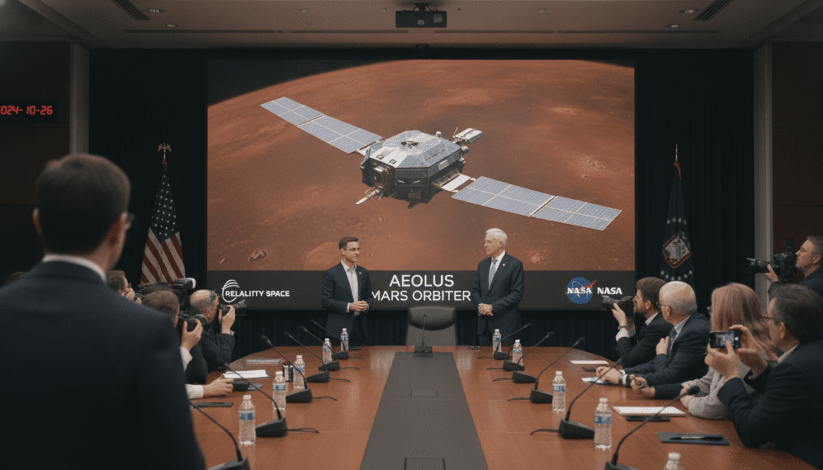 Relativity Space wins NASA contract to build Aeolus Mars orbiter in 2028