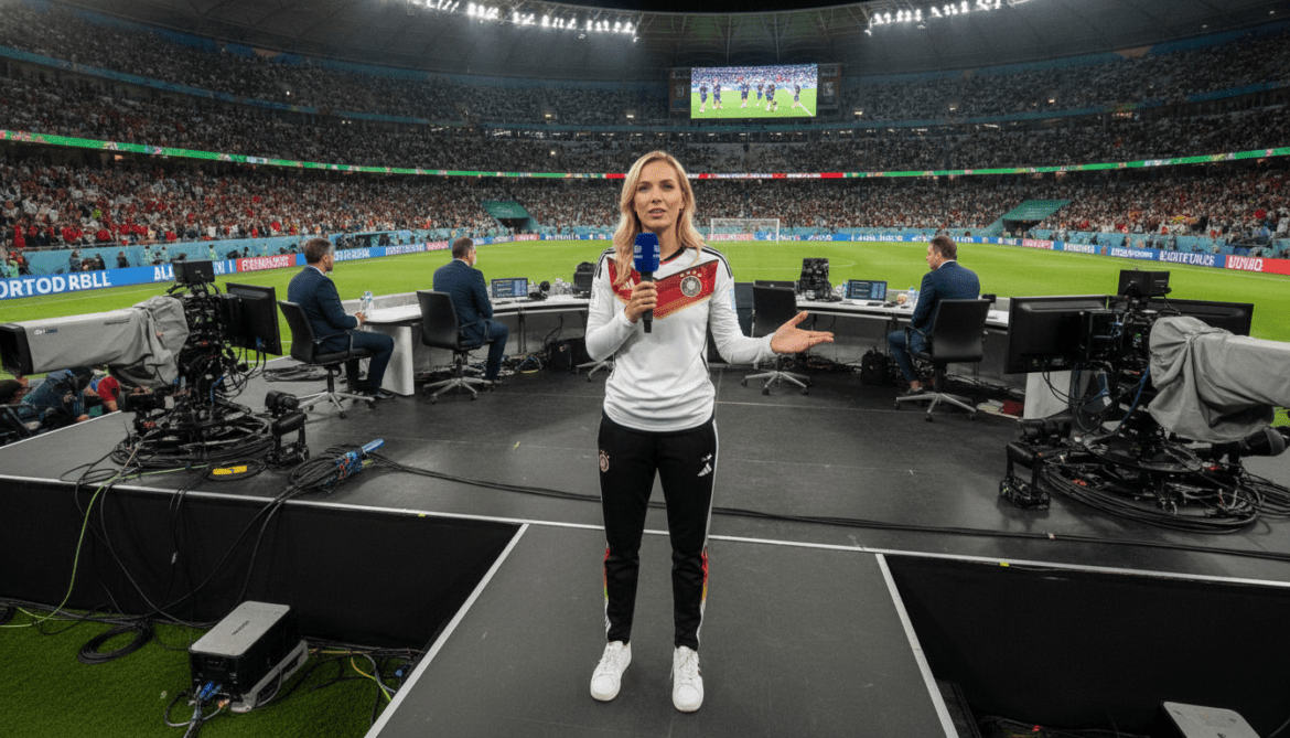 Esther Sedlaczek rises from RTL assistant to World Cup host after crisis