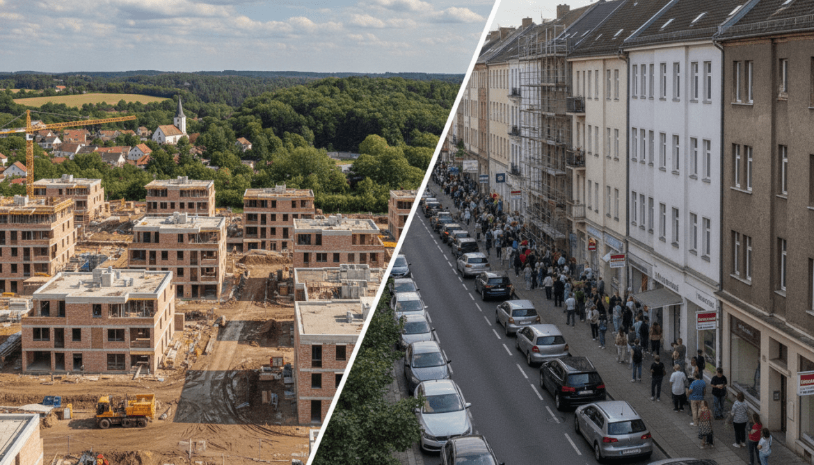 German housing market analysis reveals builders favor countryside, worsening urban shortage