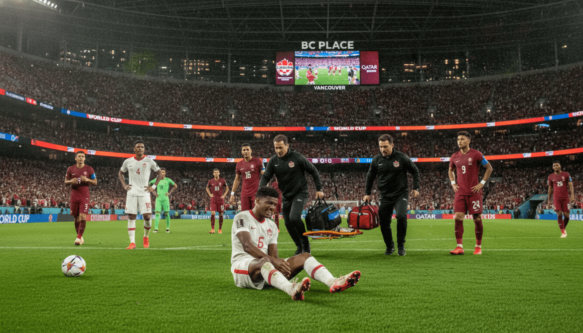 Canada routs Qatar 6-0 at World Cup in Vancouver as Koné breaks leg