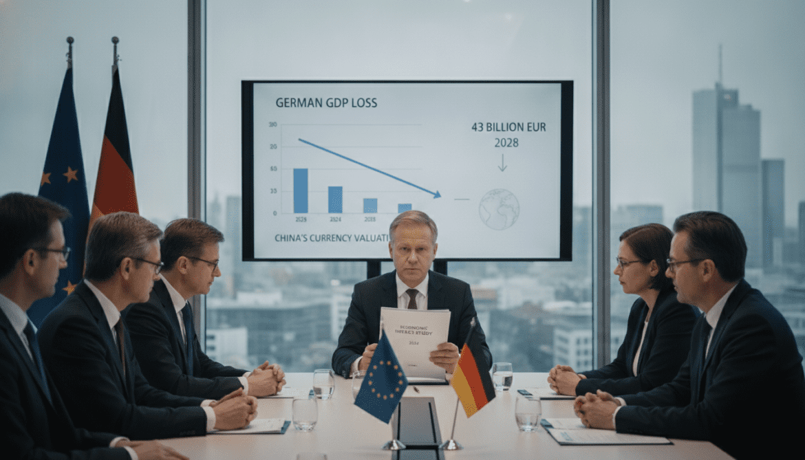Undervalued yuan costs German economy 43 billion euros by 2028, study finds