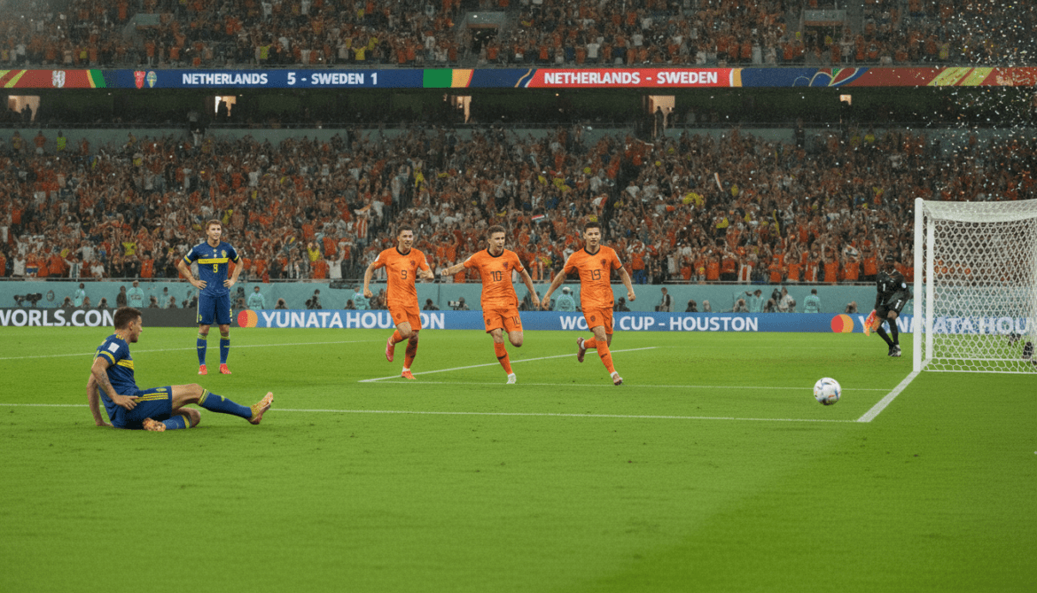 Netherlands dominate Sweden 5-1 at World Cup in Houston