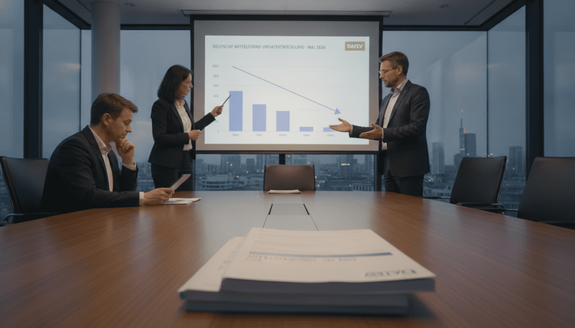 Datev Mittelstandsindex reveals German Mittelstand sales slump in May 2026