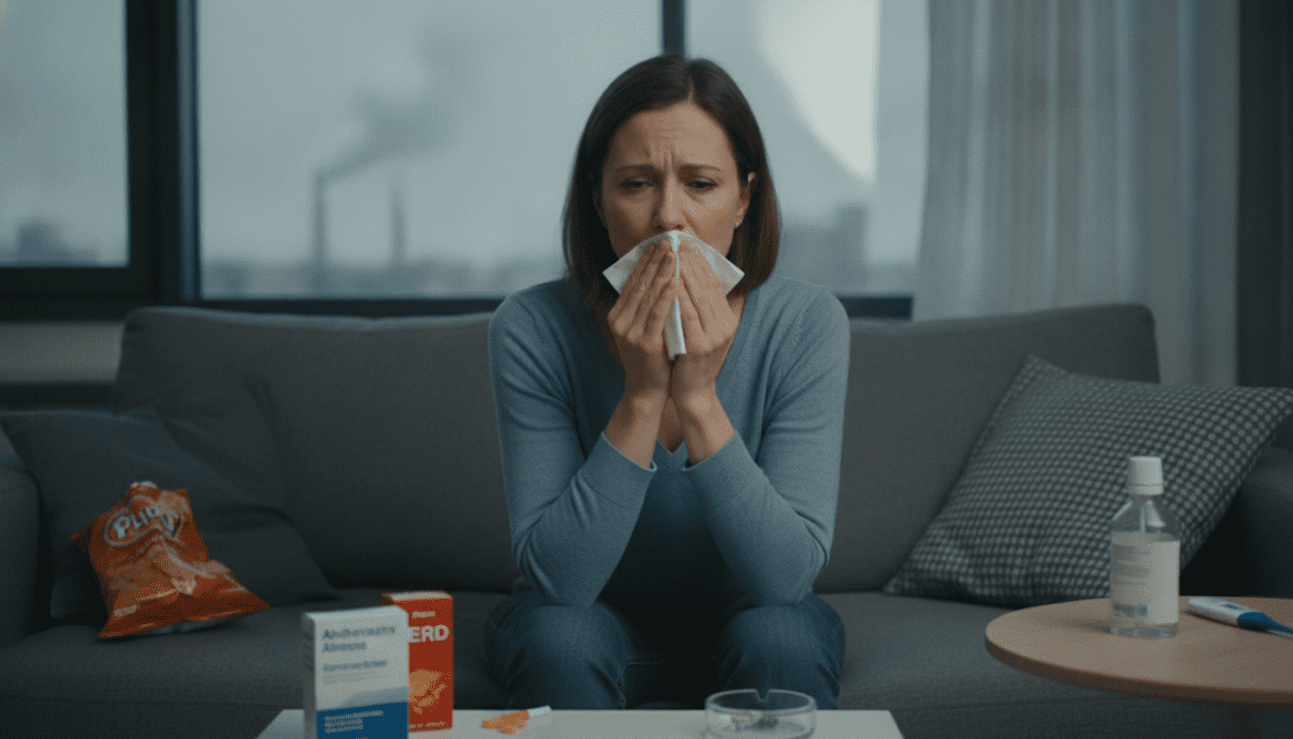 Excess throat mucus linked to allergies, smoke, GERD and infections