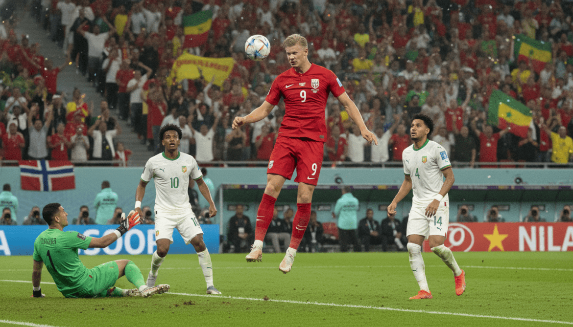 Haaland inspires Norway to 3-2 World Cup victory over troubled Senegal