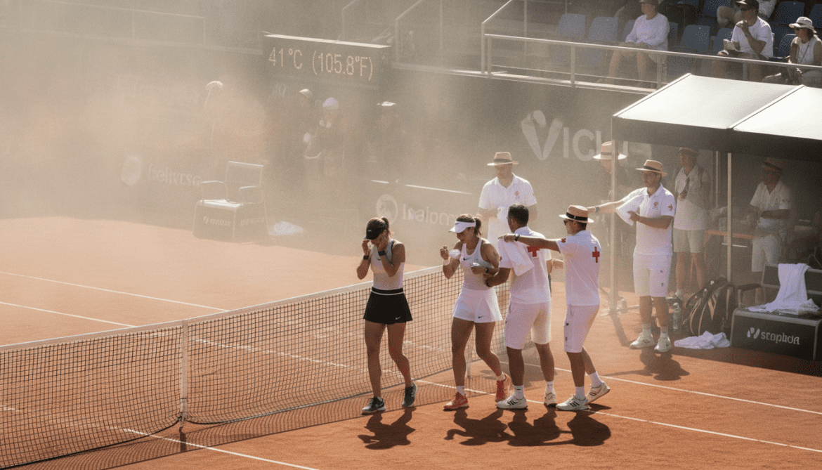 Bad Homburg Open heat forces players off court as medical teams warn