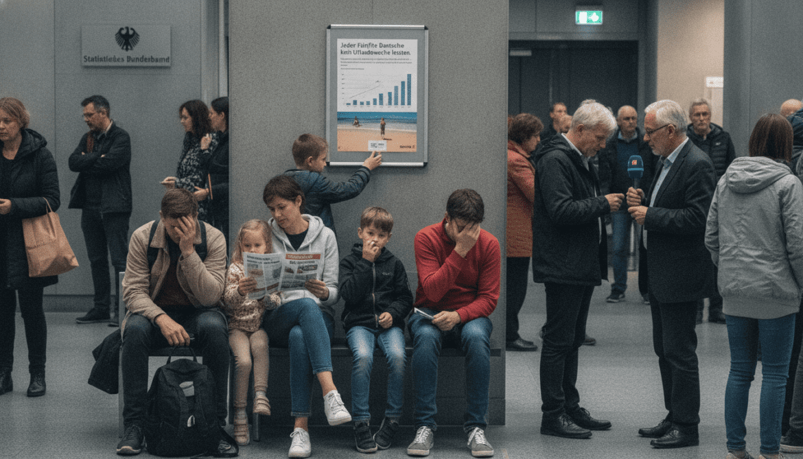 Federal Statistical Office finds one in five Germans cannot afford weeklong holiday