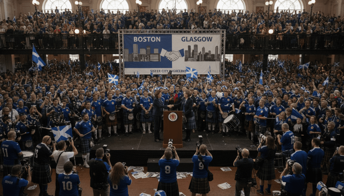 Tartan Army prompts Boston to seal sister city pact with Glasgow