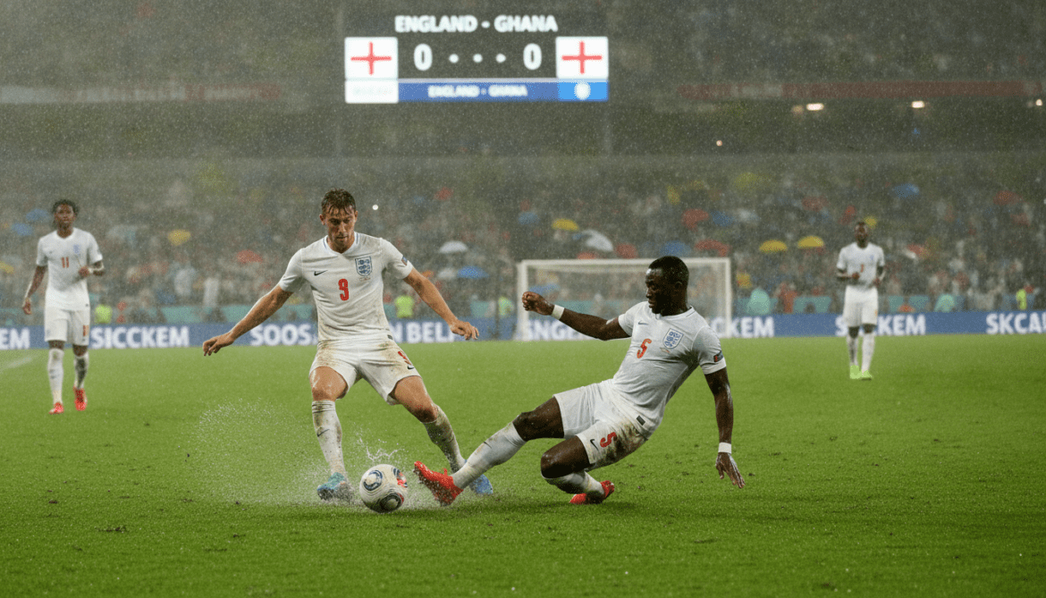 England held to goalless draw by Ghana amid Boston rain