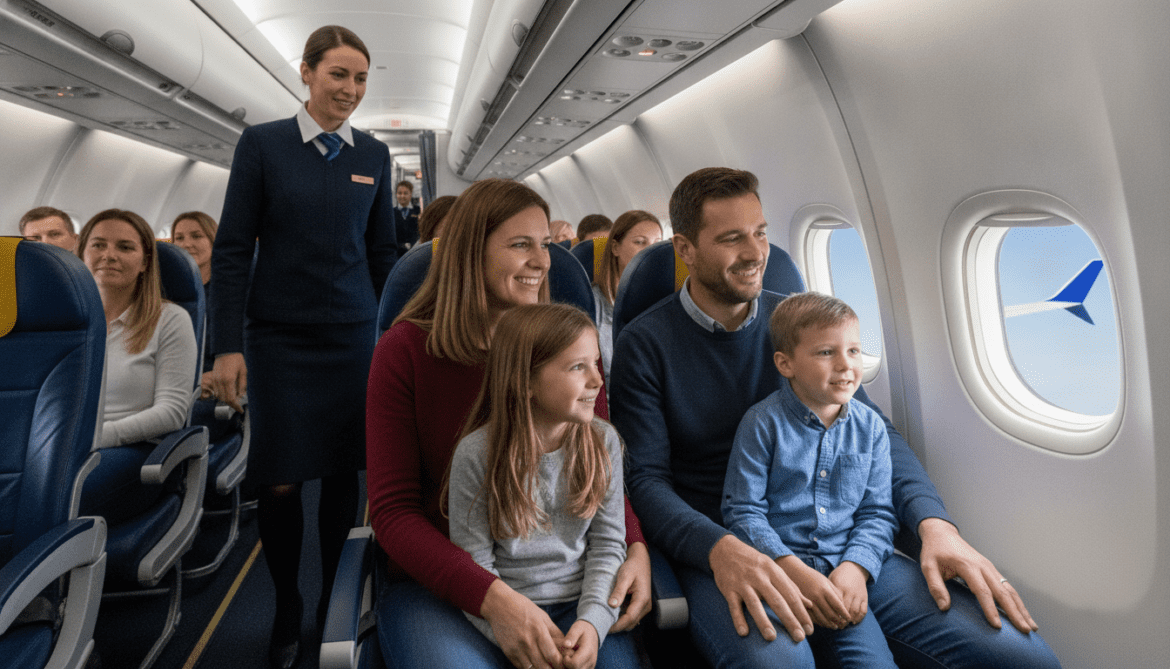 Ryanair allows families to sit together without paid reservations in rear rows