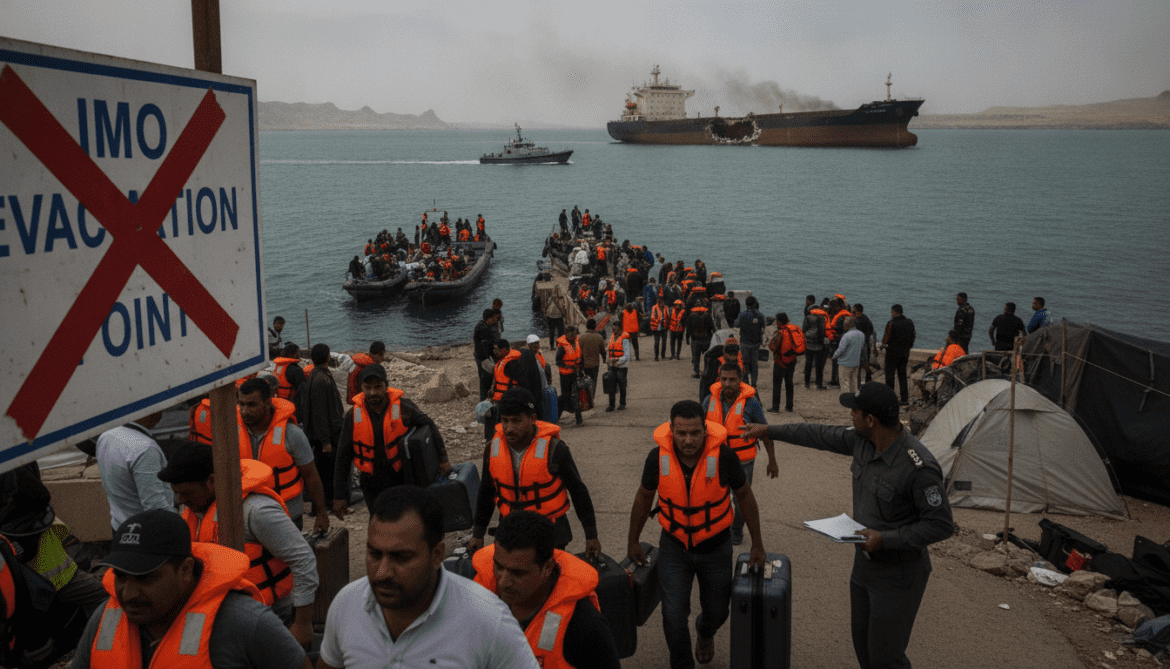 Strait of Hormuz evacuation suspended by IMO after reported ship strike