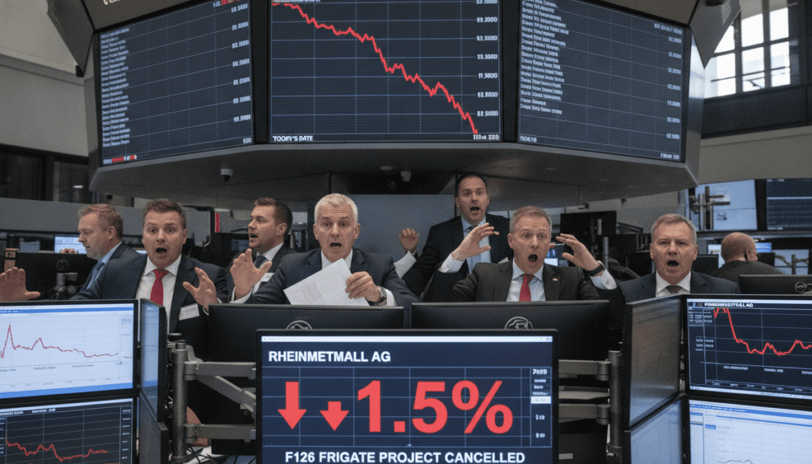 Rheinmetall stock plunges after German defence ministry cancels F126 frigate project