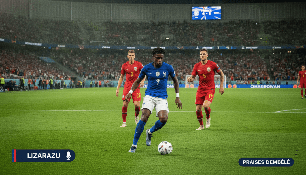 Ousmane Dembélé shines in France 4-1 win over Norway, praised by Lizarazu