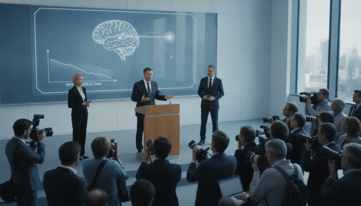 Clemens Fischer announces Munich trial of brain-computer implant to relieve pain